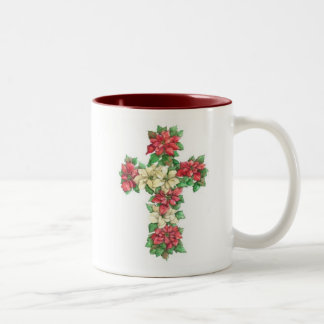 Cross Mok - Poinsettia