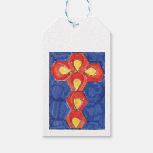 Cross Motif CadeauLabels (Voorkant)