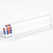 Cross Motif Desk Name Plste Naambordje