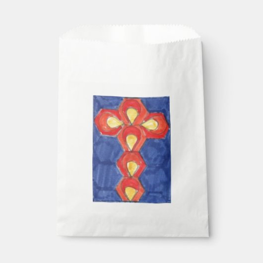 Cross Motif Favor Bag Bedankzakje (Voorkant)