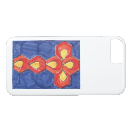 Cross Motif iPhone 8/7, Zelden daar Hoesje (Achterkant (Horizontaal))