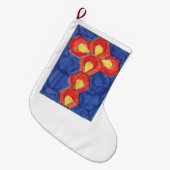 Cross Motif Kerstmis stoppen Grote Kerstsok (Voorkant (Hangend))