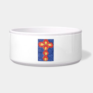 Cross Motif Large Pet Bowl Voerbakje