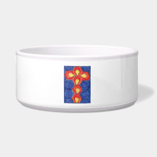 Cross Motif Large Pet Bowl Voerbakje