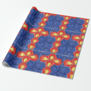 Cross-motif Matte Wrapping Paper Cadeaupapier