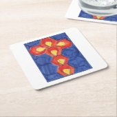 Cross Motif Square Onderzetters (Schuin)
