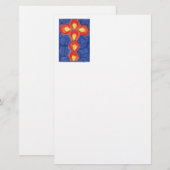 Cross Motif Stationery Briefpapier (Voorkant / Achterkant)