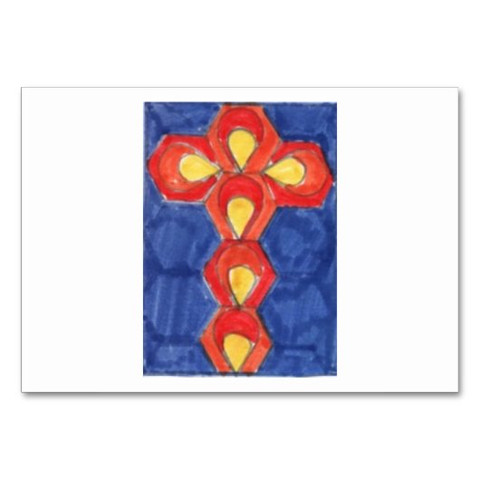 Cross Motif Table Kaart (Voorkant)
