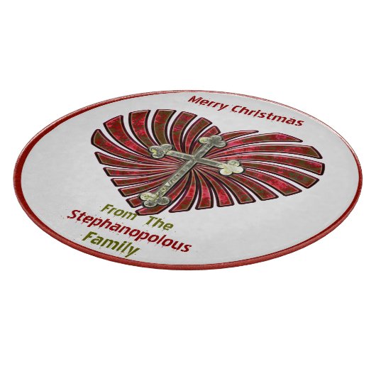 Cross-My-Heart (gepersonaliseerd cookie Bord) Snijplank (Hoek)