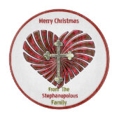 Cross-My-Heart (gepersonaliseerd cookie Bord) Snijplank (Voorkant)