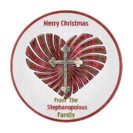 Cross-My-Heart (gepersonaliseerd cookie Bord) Snijplank