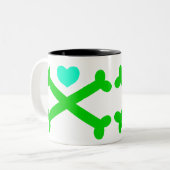 Cross My Heart (Heart and Crossbones) Mok (Voorkant links)