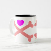 Cross My Heart (Heart and Crossbones) Mok (Voorkant links)