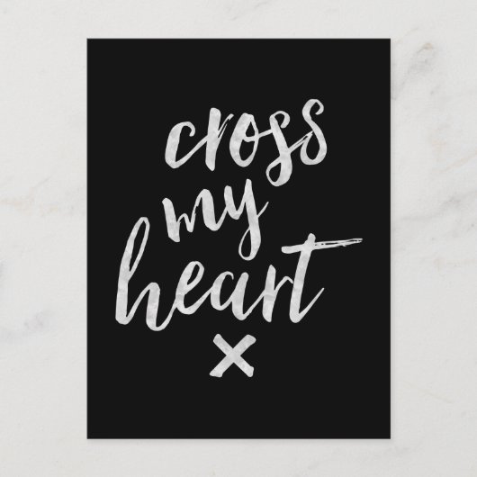 Cross My Heart - Inspirerend Kaart (Voorkant)