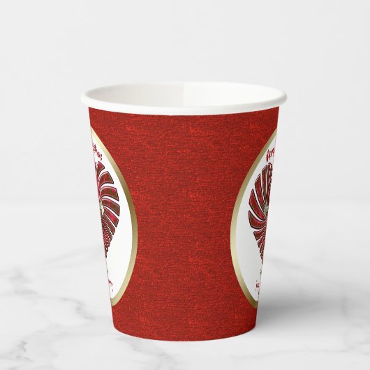 Cross-My-Heart, speciaal kerstfeest Papieren Bekers (Links)