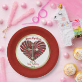 Cross-My-Heart, speciaal kerstfeest Papieren Bordje (Feest)