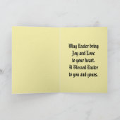 Cross Of Flowers Easter Greeting Card Kaart (Binnen)