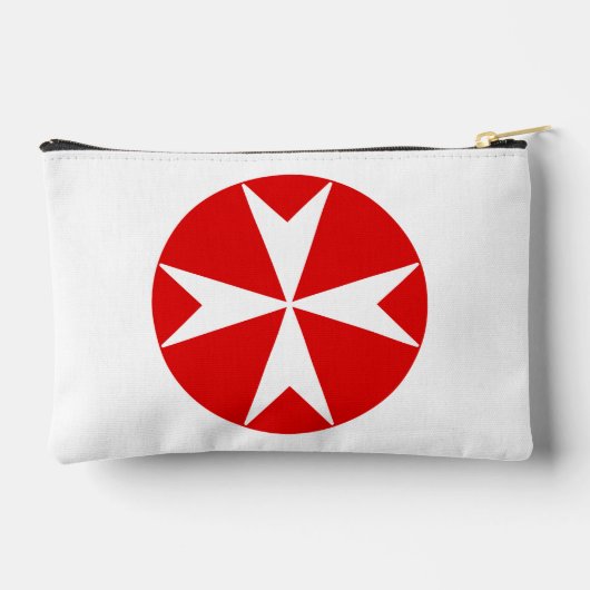 Cross Of Malta v2 (wit op rood) Etui (Achterkant)