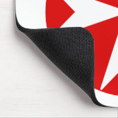 Cross Of Malta v2 (wit op rood) Muismat (Hoek)