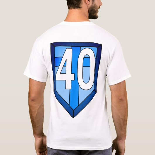 Cross Ojo Witte Ridder Jersey T-shirt (Achterkant)