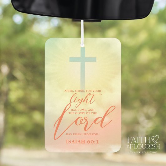 Cross Ombre Sky Clouds Bijbel Luchtverfrisser