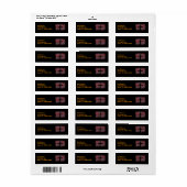 Cross op zwart etiket (Full Sheet)