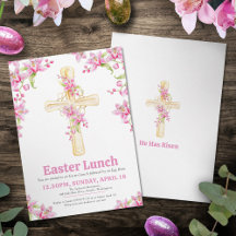 Cross Pasen Lunch roze orchidee bloemen