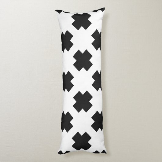 Cross Pattern Lichaamskussen (Achterkant (Verticaal))