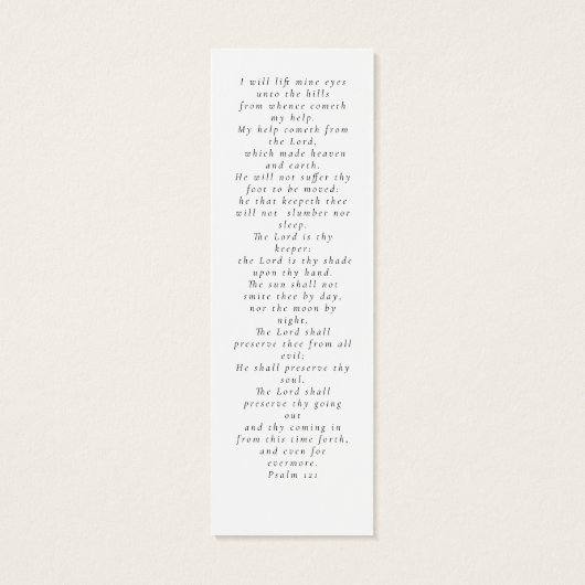 Cross Photo Memorial Funeral Prayer Bladwijzer Mini Visitekaartjes (Achterkant)