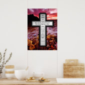 Cross Poster - John 3:16 (Keuken)