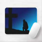 Cross Prayer Banner Muismat (Met muis)