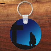 Cross Prayer Banner Sleutelhanger (Voorkant)