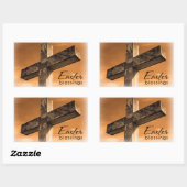 Cross Rechthoekige Sticker (Vel)