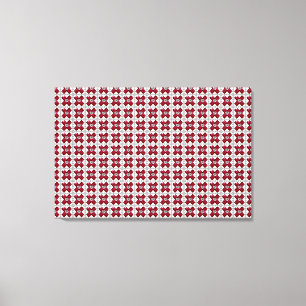 Cross Repeat Canvas Afdruk