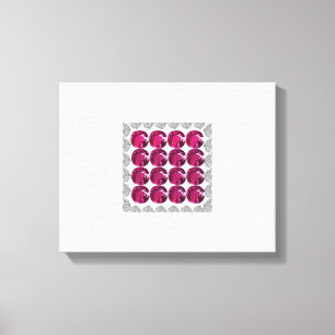 Cross Repeat Canvas Afdruk