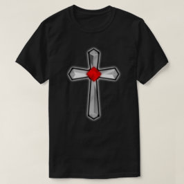 Cross Ruby Rode Edelsteen T-shirt