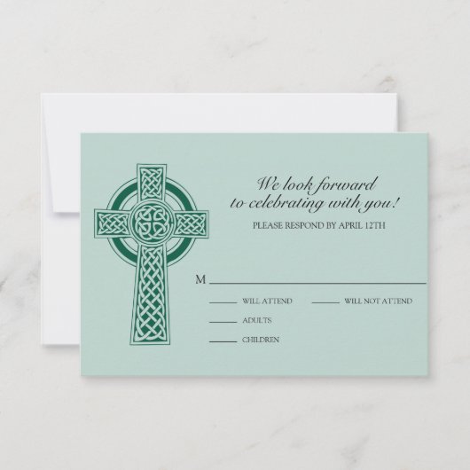 Cross RVSP-Kaart RSVP Kaartje (Voorkant)