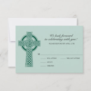 Cross RVSP-kaart RSVP Kaartje