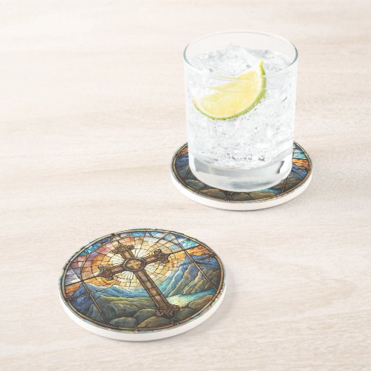 Cross Sandstone Onderzetter (Zijkant)