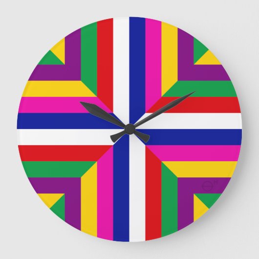 Cross-section of a Star - White/Blue - Balanced Grote Klok (Voorkant)