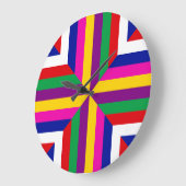 Cross-section of a Star - Yellow/Purple -Balanced  Grote Klok (Hoek)