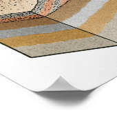 Cross-section of an ash-cinder volcano poster (Hoek)