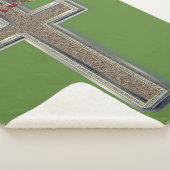 Cross Sherpa Deken met Groene Achtergrond (3/4)