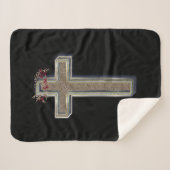 Cross Sherpa Deken met Zwarte Achtergrond (Voorkant (horizontaal))