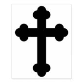 Cross silhouet patroon art stempel (Afrduk)