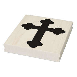 Cross silhouet patroon art stempel