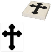 Cross silhouet patroon art stempel (Gestempeld)