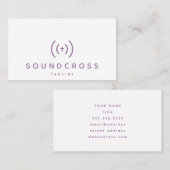 Cross & Sound logo-visitekaartsjabloon Visitekaartje (Voorkant / Achterkant)
