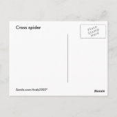 Cross-Spider 132 ~ briefkaart (Achterkant)