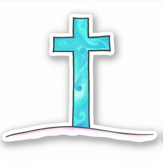 Cross Sticker (Voorkant)